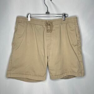 Vineyard Vines Mens Pull On Island Shorts Khaki Elastic Waist Size XL